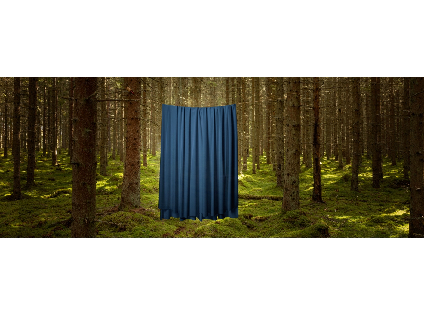Curtain Roma Velvet FR 54 Ocean, 300cm Curtain Roma Velvet FR 54 Ocean, 300cm
