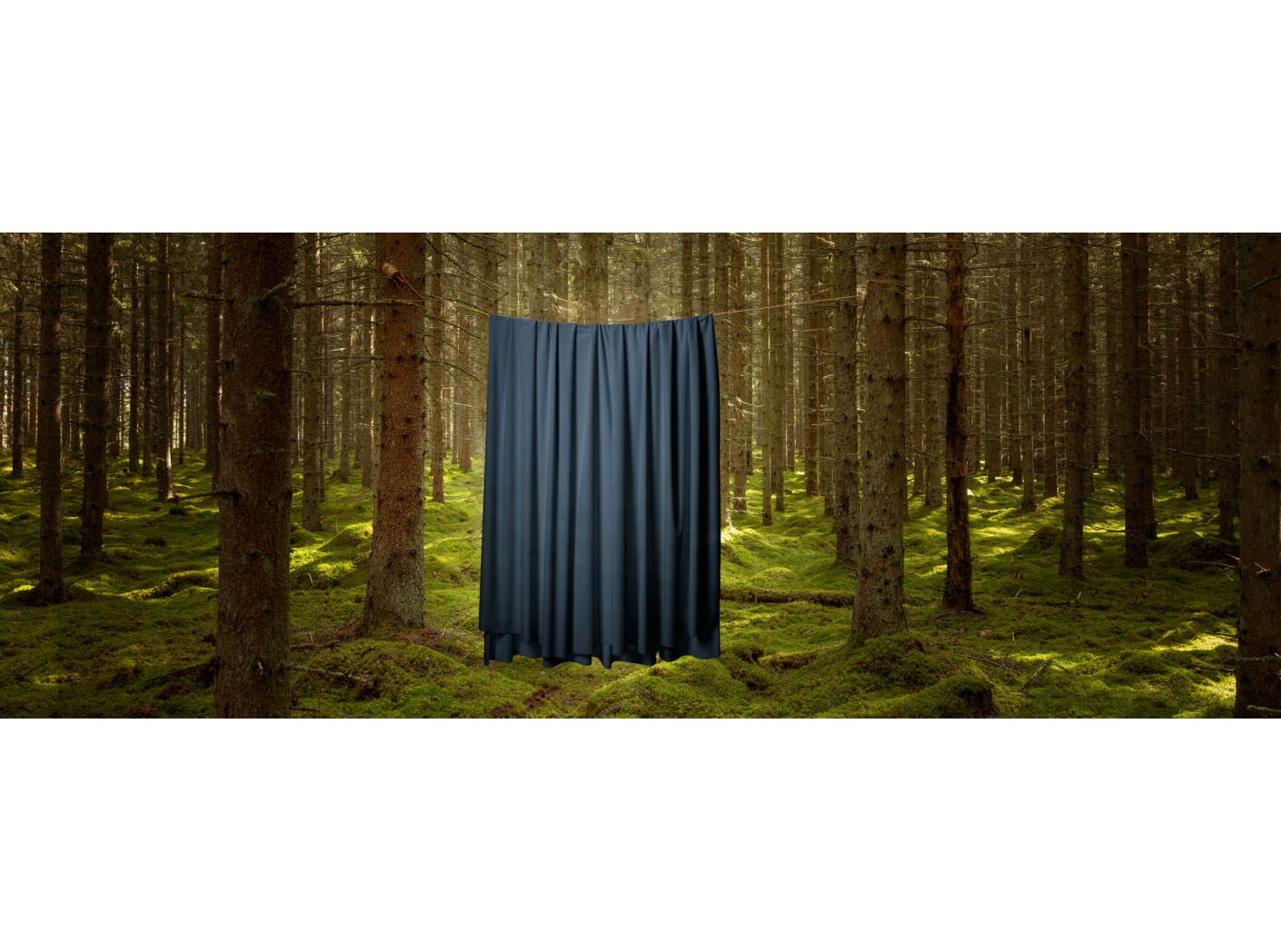 Curtain Roma Velvet FR 61 Ink, 300cm Curtain Roma Velvet FR 61 Ink, 300cm