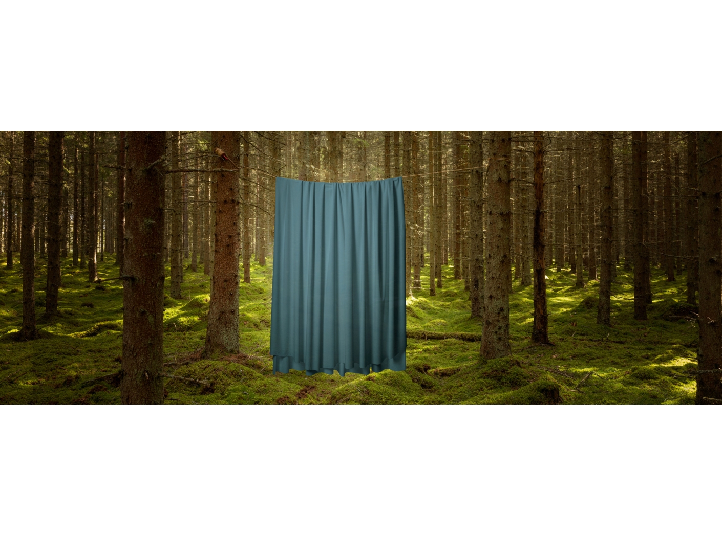 Curtain Roma Velvet FR 45 Lagoon, 300cm Curtain Roma Velvet FR 45 Lagoon, 300cm
