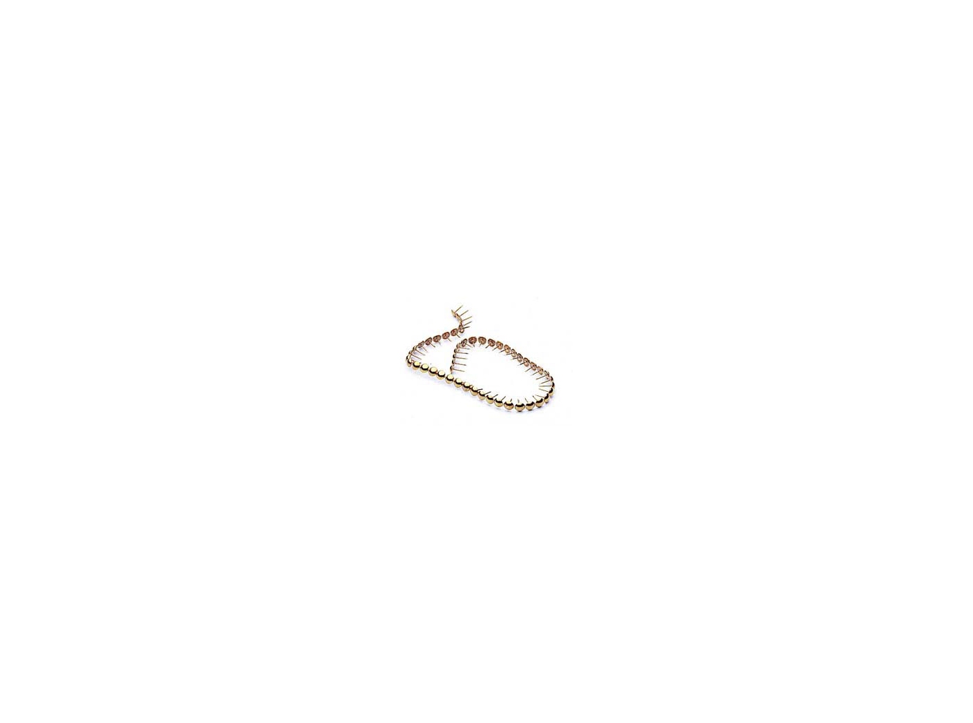 Decorative nails for gun Brass, Ø9,5mm, 3000pc/fp Decorative nails for gun Brass, Ø9,5mm, 3000pc/fp