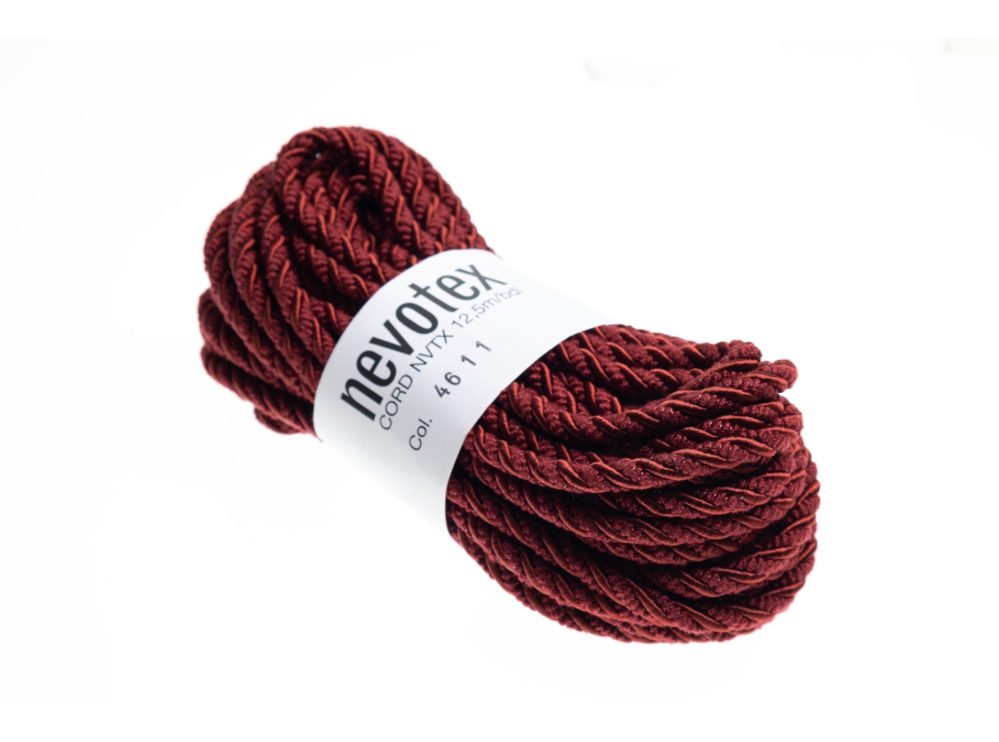 Cord NVTX matt/shiny 4611 Dark red, 12,5m/fp Cord NVTX matt/shiny 4611 Dark red, 12,5m/fp