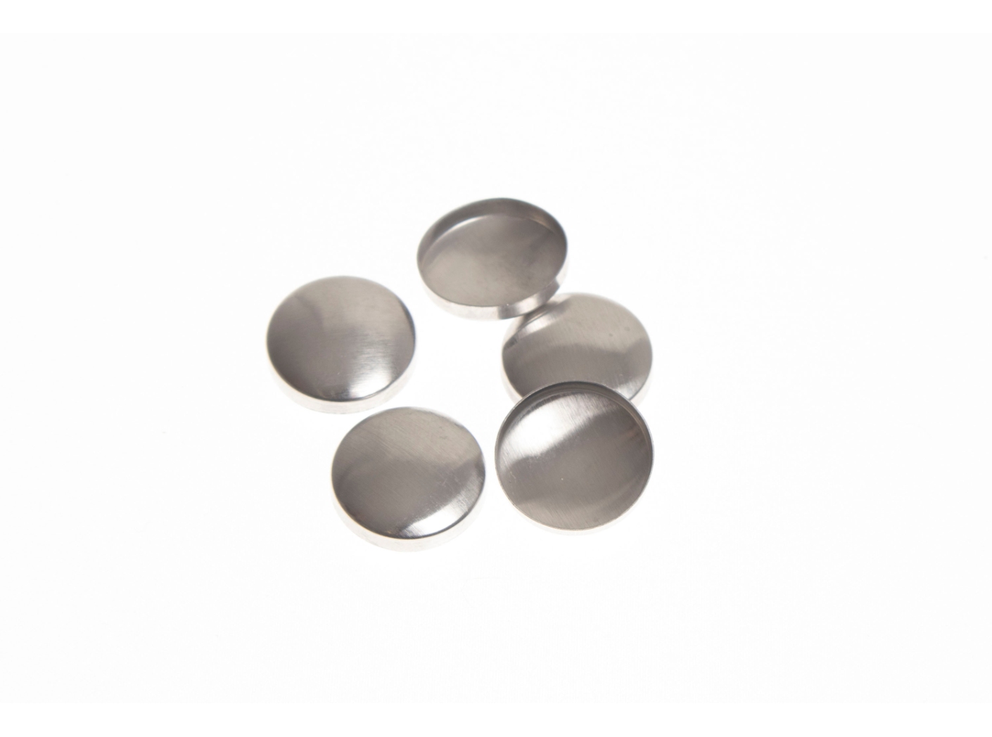 Button mould M28 top aluminum, Ø16,5mm, 500pc/fp Button mould M28 top aluminum, Ø16,5mm, 500pc/fp