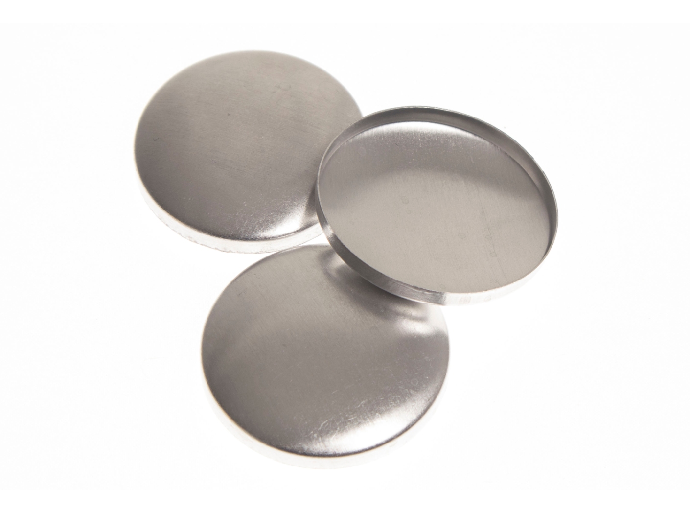 Button mould MA60 top aluminum, Ø37,7mm, 100pc/fp Button mould MA60 top aluminum, Ø37,7mm, 100pc/fp