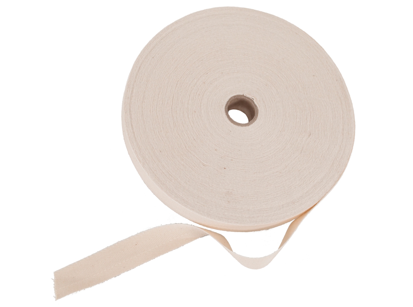 Cotton band Off white, 15mm, 50-100m/rl Cotton band Off white, 15mm, 50-100m/rl