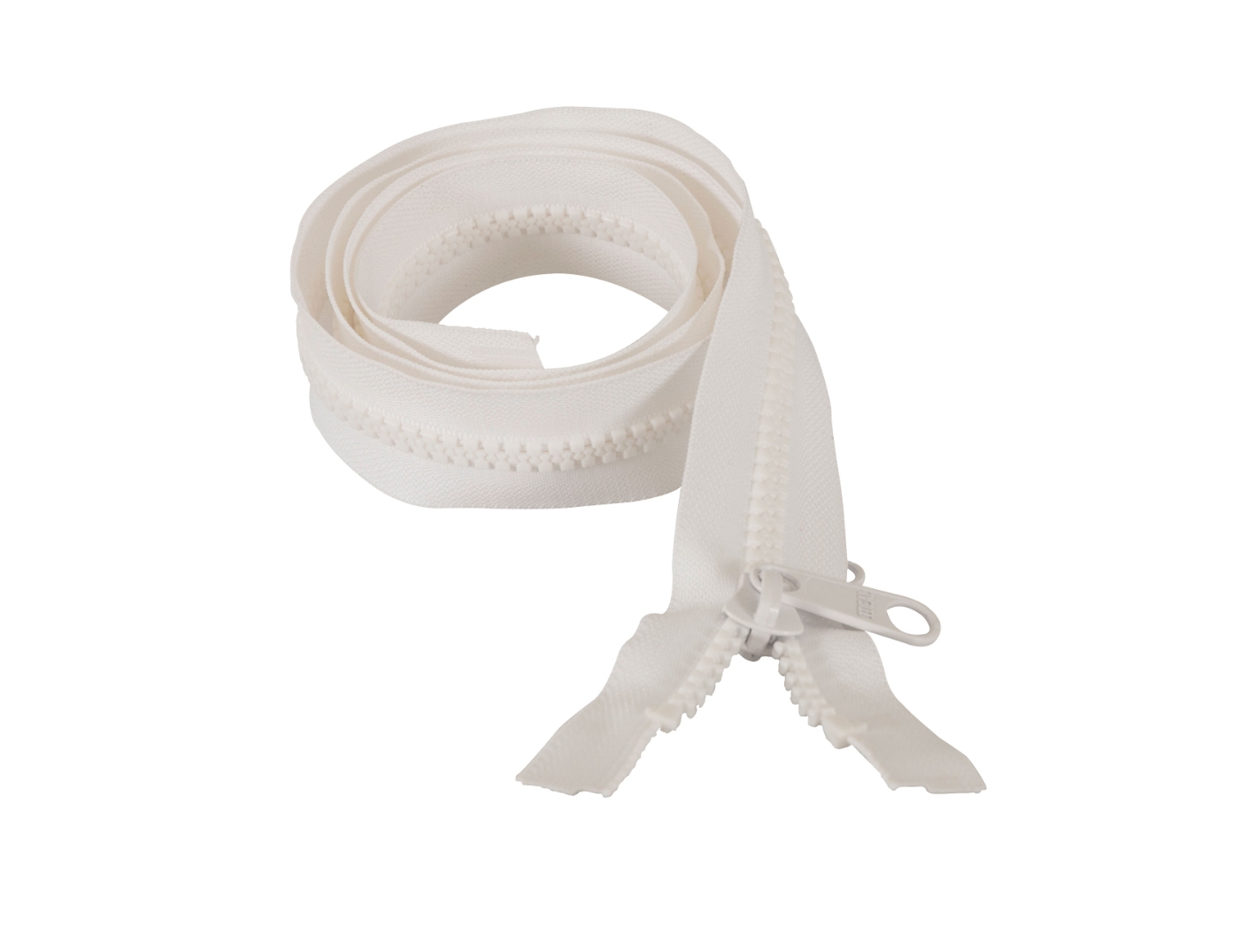 Boat cover zipper divisible no 10 White, 200cm Boat cover zipper divisible no 10 White, 200cm