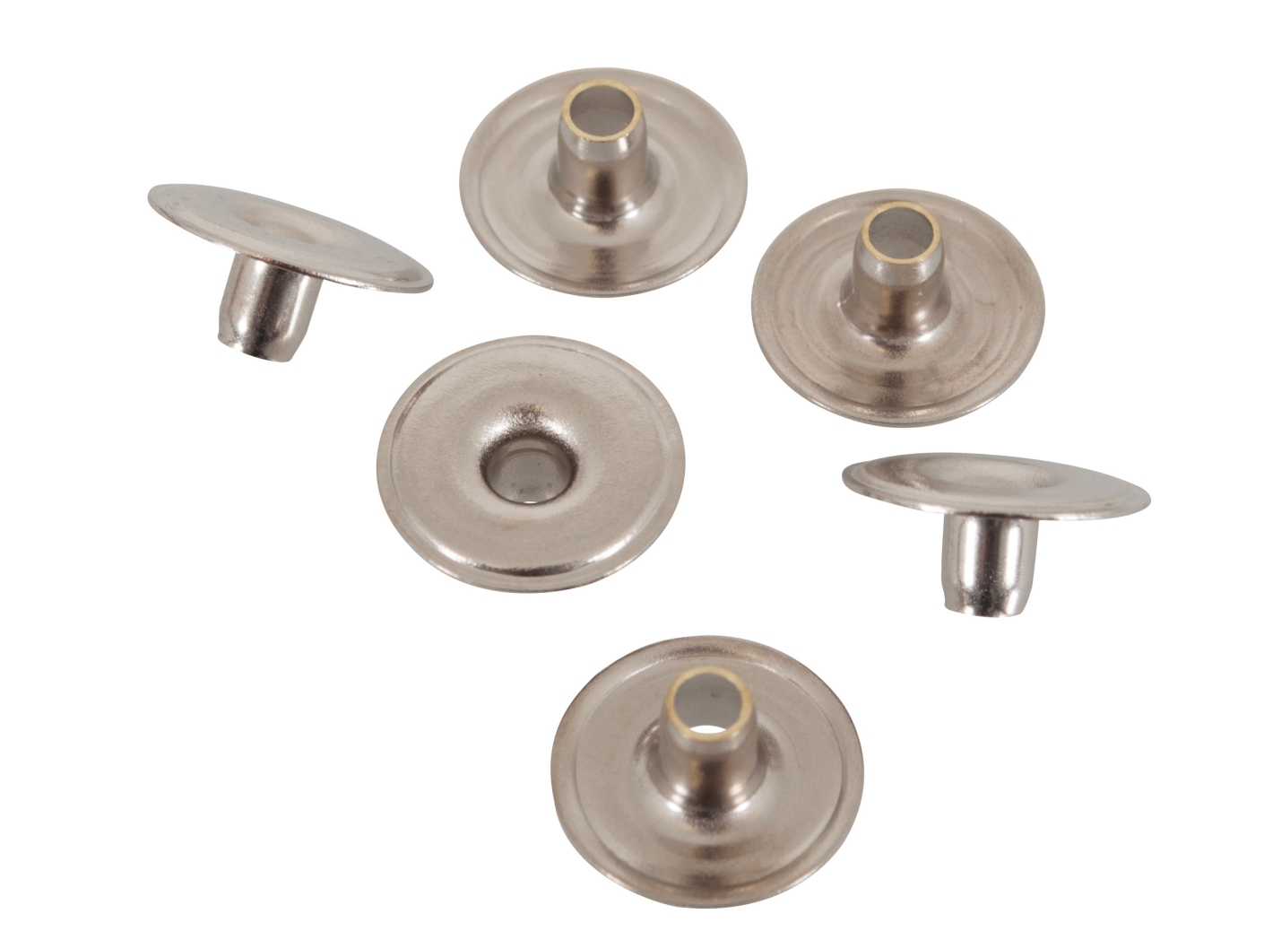 Press fasteners Eyelet Nickel plated, 100pc/fp Press fasteners Eyelet Nickel plated, 100pc/fp