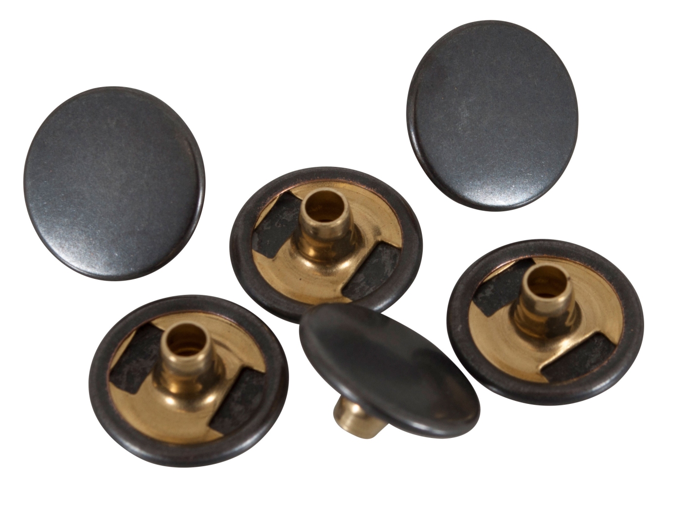 Press fasteners Calott Oxidized, Ø15,1mm, 1000pc/fp Press fasteners Calott Oxidized, Ø15,1mm, 1000pc/fp