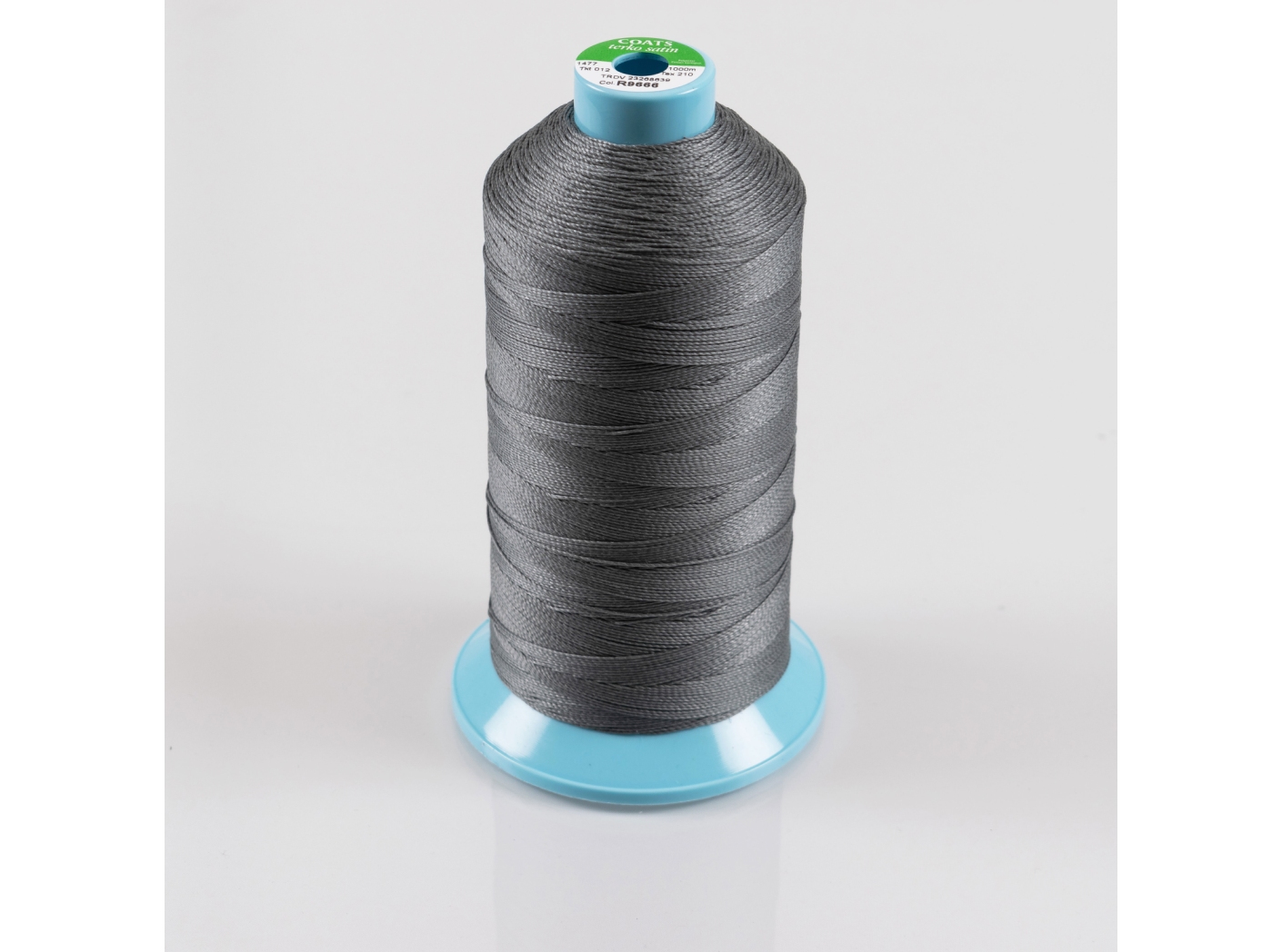 Sewing thread Terko Satin 12, R9666 Grey, 1000m/rl Sewing thread Terko Satin 12, R9666 Grey, 1000m/rl