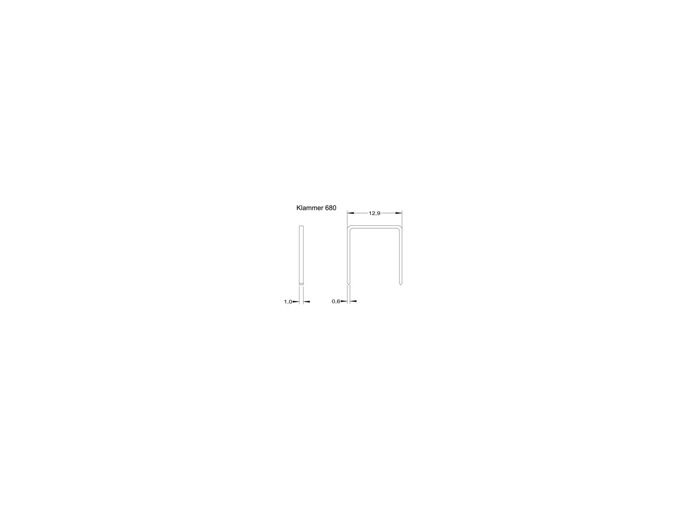 Staples 680/12mm, 10 000pc/fp Staples 680/12mm, 10 000pc/fp