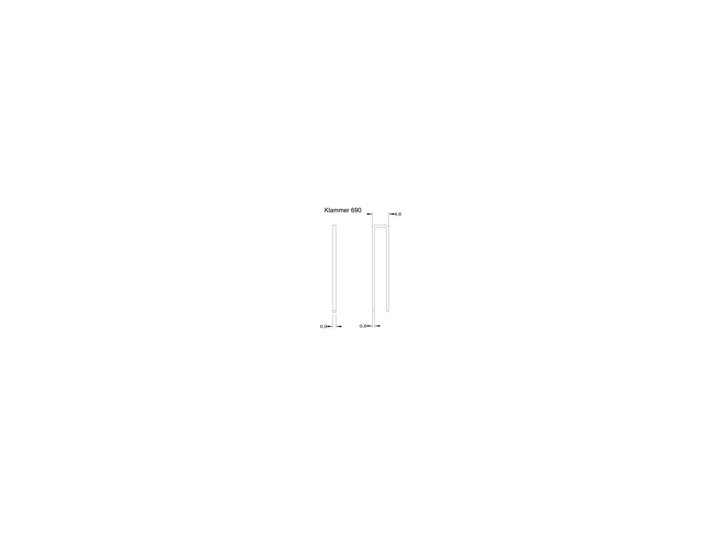 Staples 690/16mm, 10 000pc/fp Staples 690/16mm, 10 000pc/fp