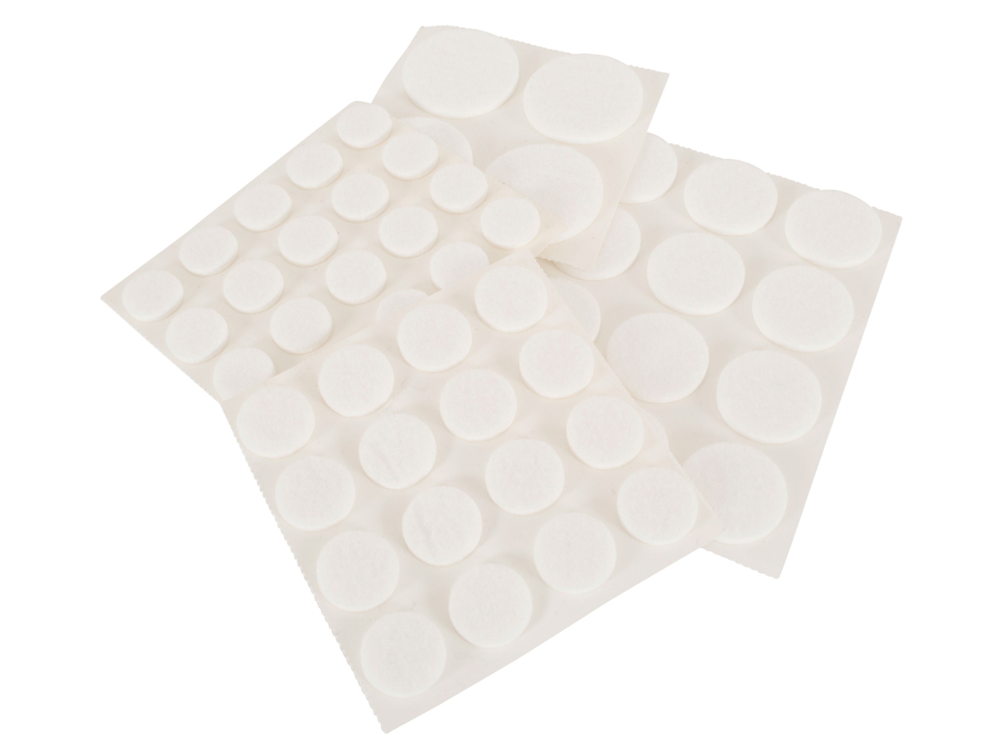 Felt glides 16B adhesive White, Ø20mm, 16pc/sheet Felt glides 16B adhesive White, Ø20mm, 16pc/sheet