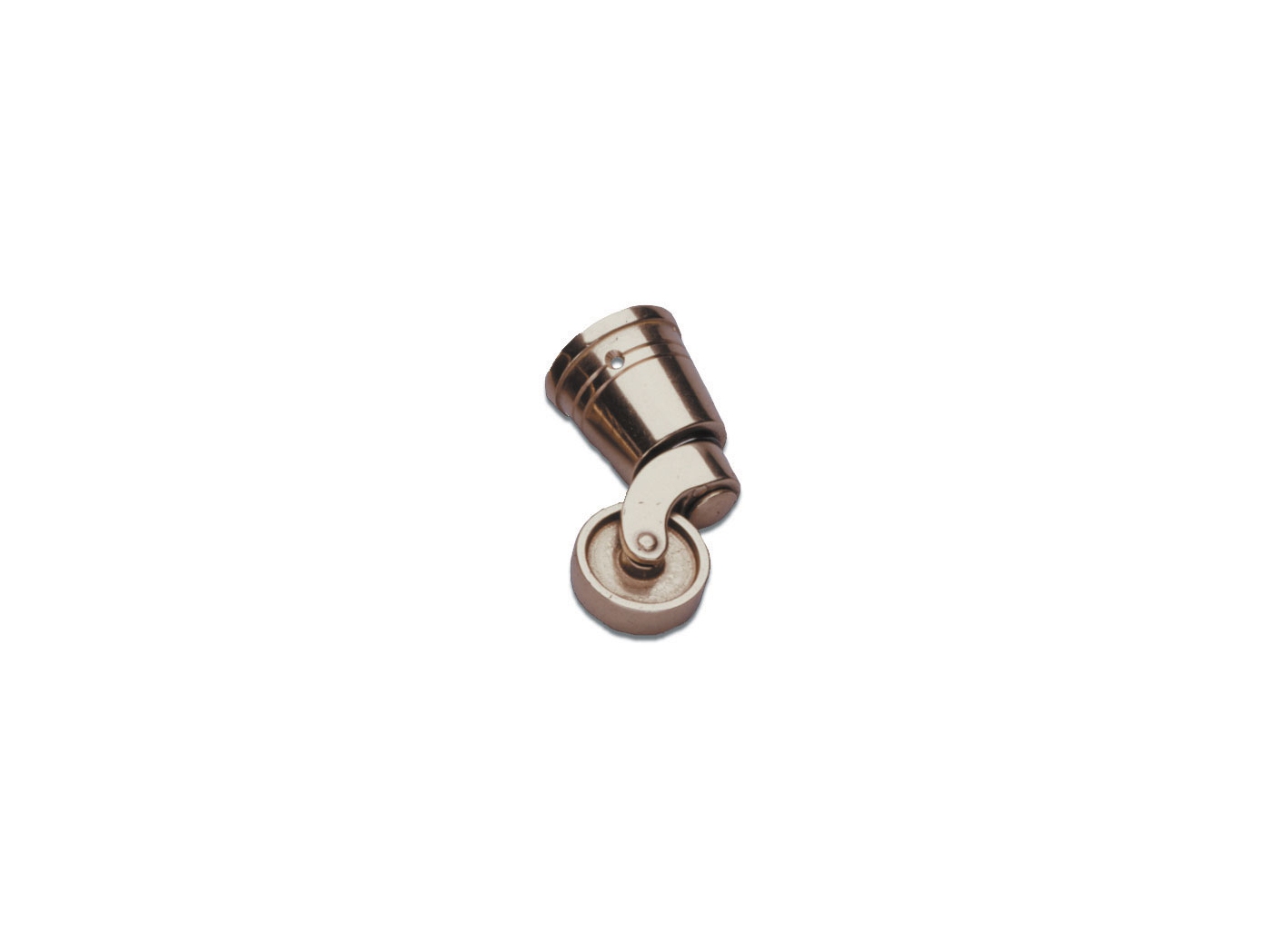 Brass castor with cup, h= 71 mm, Ø (cup) 31 mm Brass castor with cup, h= 71 mm, Ø (cup) 31 mm