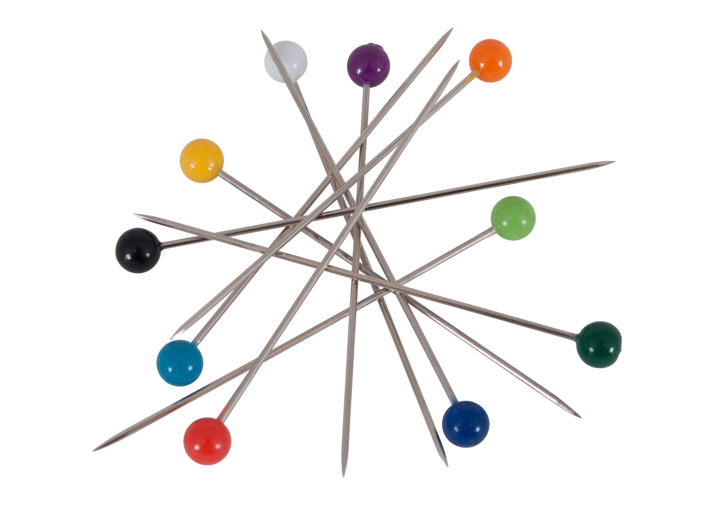 Dressmaker pin no 4 Mix colors, 32mm, 1000pc/få Dressmaker pin no 4 Mix colors, 32mm, 1000pc/få