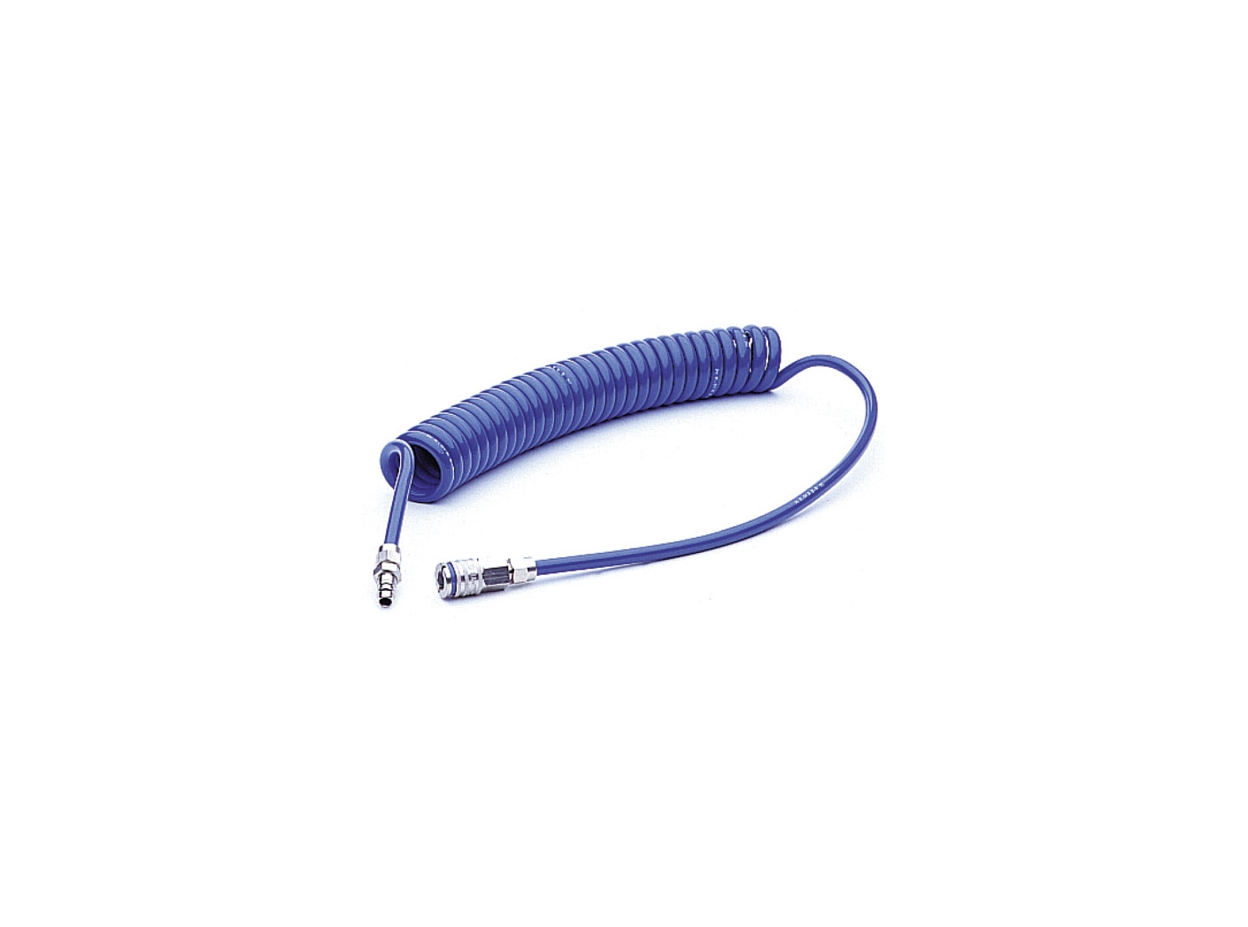 Spiral hose 4m with quick release coupling & nipple, 6,5mm Spiral hose 4m with quick release coupling & nipple, 6,5mm