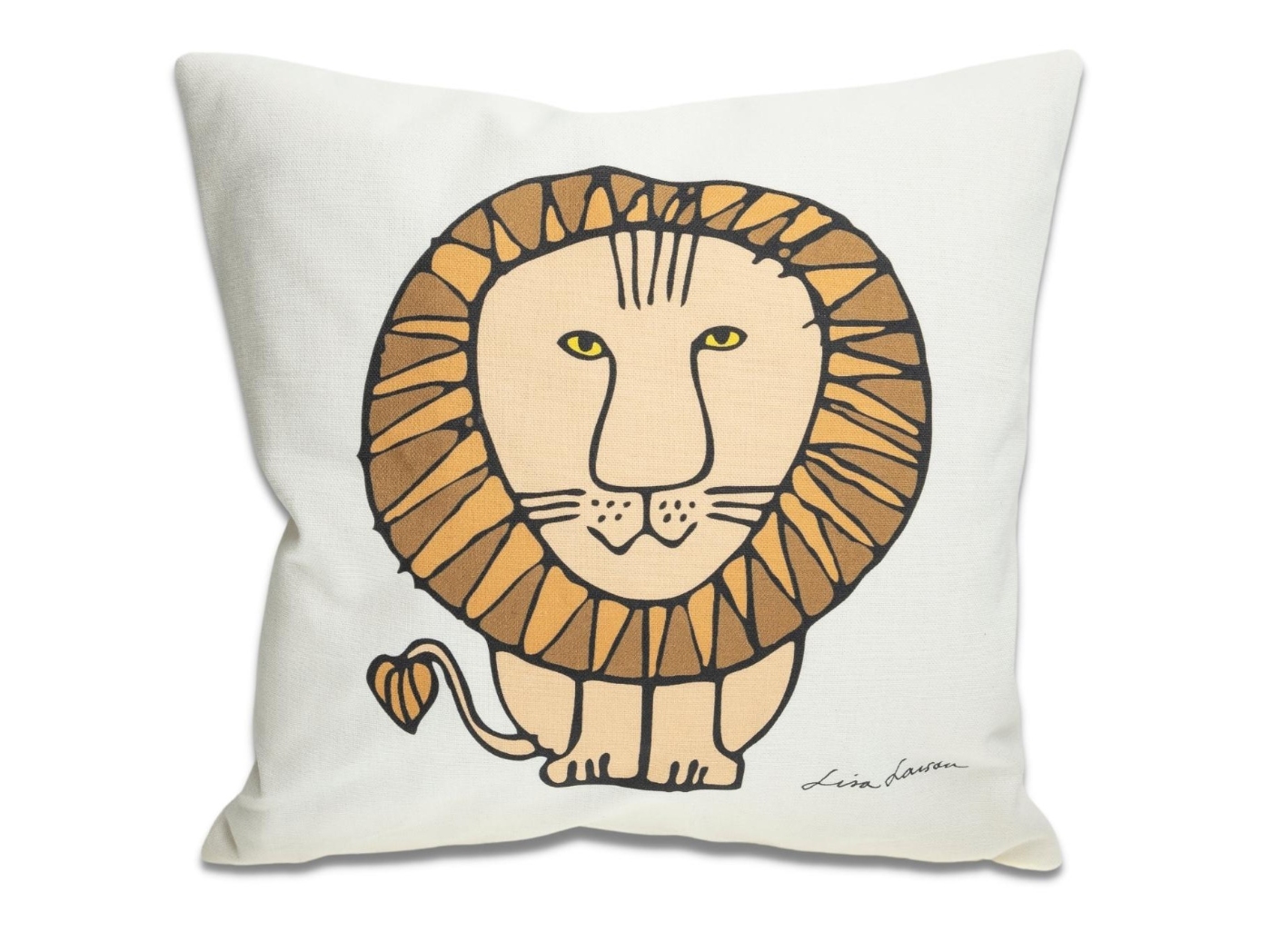 LEO brown on off-white 40x40 LEO brown on off-white 40x40