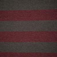 Fabric Barnum Stripe 22 Burgundy/Shale
