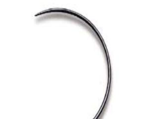 Curved needle with cut, 3½ Curved needle with cut, 3½