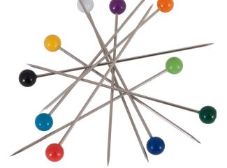 Dressmaker pin no 4 Mix colors, 32mm, 1000pc/få Dressmaker pin no 4 Mix colors, 32mm, 1000pc/få