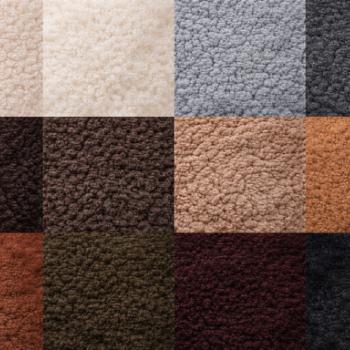 Furniture leather with fur