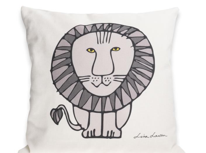 LEO Grey on Off-white 40x40 LEO Grey on Off-white 40x40